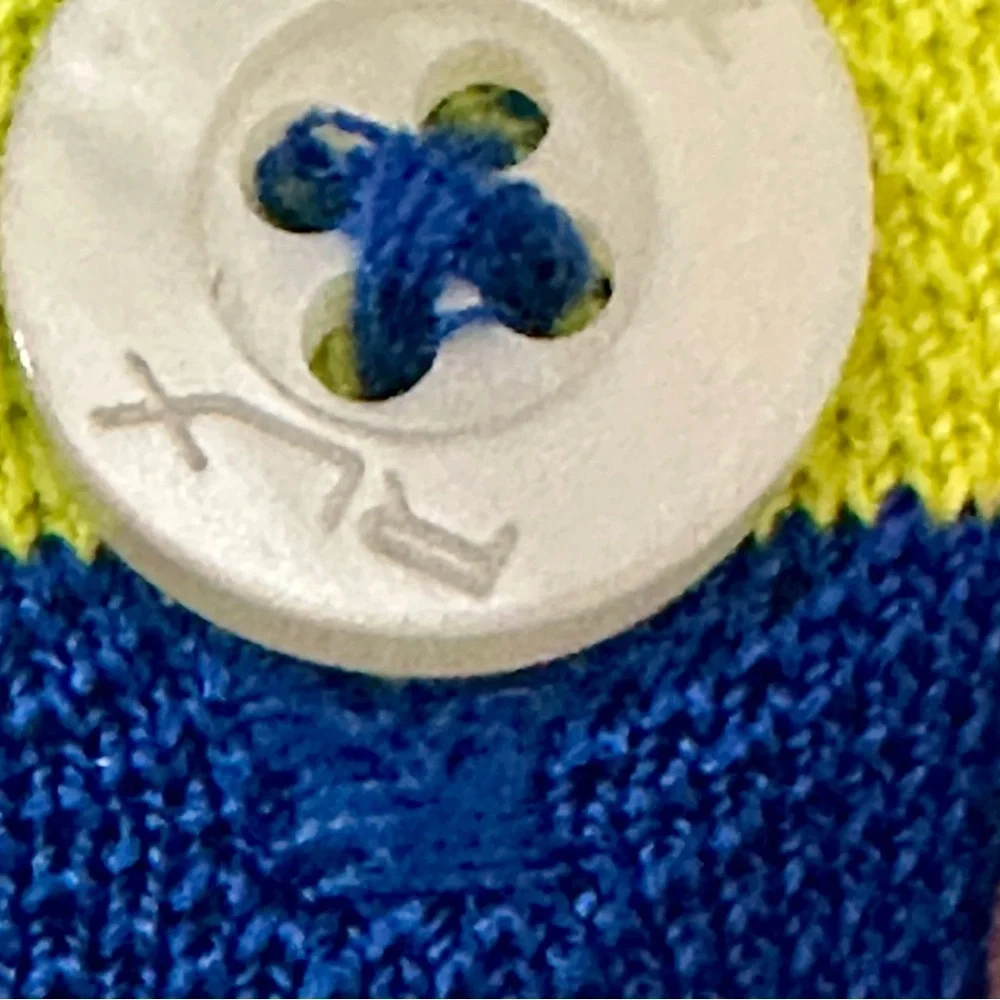 Ralph Lauren RLX Yellow and Blue Polo Shirt Las Vegas Golf Resort Wear Preppy